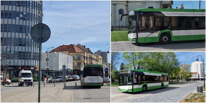FOTO/VIDEO. S-a deschis traficul pentru autobuze în Piața Libertății. Noile trasee ale Transurban