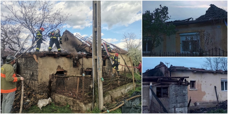 FOTO. Drama sătmărenilor harnici și cinstiți, rămași fără casă într-o clipă. Ne cer ajutorul!