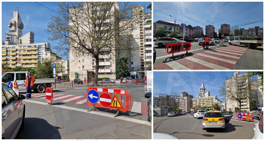 FOTO. Circulație închisă mai multe zile în centrul municipiului Satu Mare