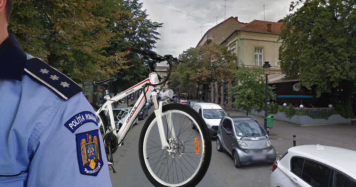 Incredibil! Hoțul a fost prins, dar Poliția a pierdut bicicleta furată, la Carei