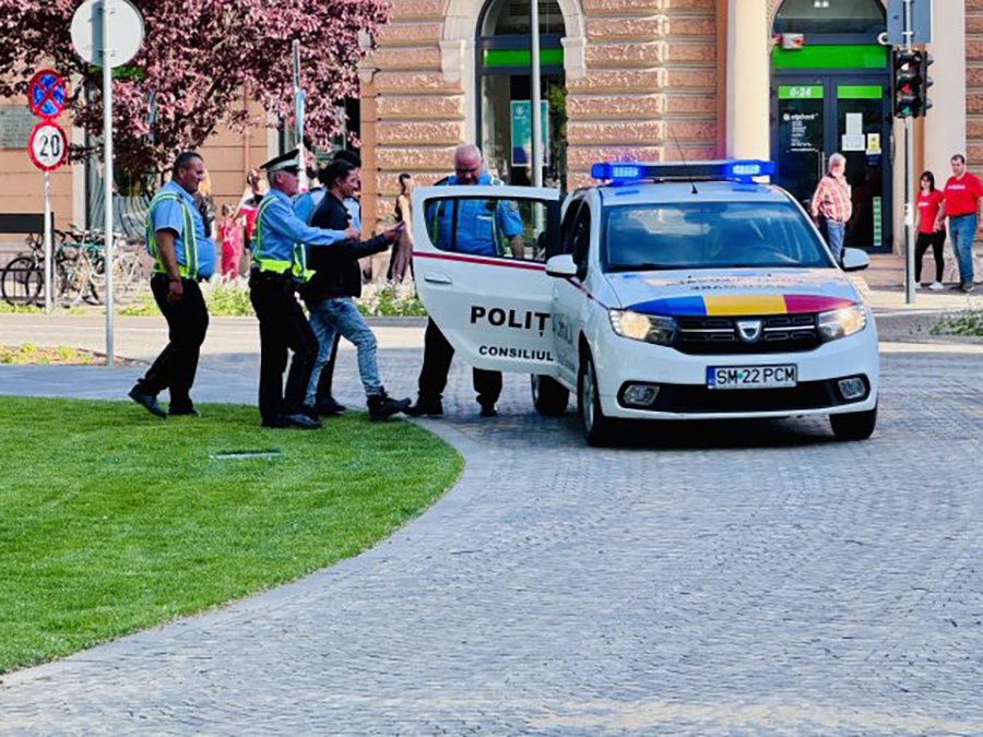 Polițist local agresat în Satu Mare. Totul a început de la un grup de șase persoane