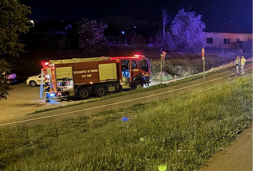 FOTO. Alertă pe malul Someșului, în zona Cartierului Micro 16. Mobilizare a Pompierilor