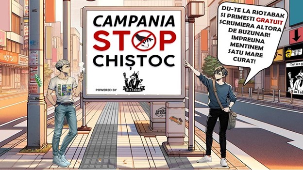 Alătură-te campaniei ”STOP CHIȘTOC!" în municipiul Satu Mare, lansată de RioTabak