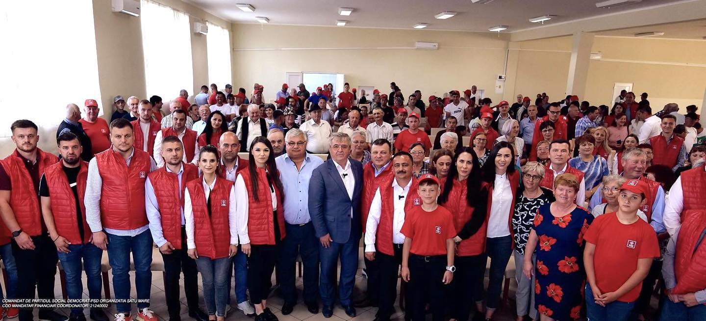PSD umple sălile în județ. Sătmărenii vin alături de candidatul cu cele mai mari șanse la președinția CJ