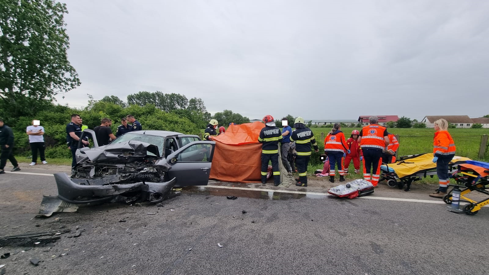 FOTO/VIDEO. TRAGEDIE. A decedat fetița (3 ani) rănită în accidentul de la Ciuperceni