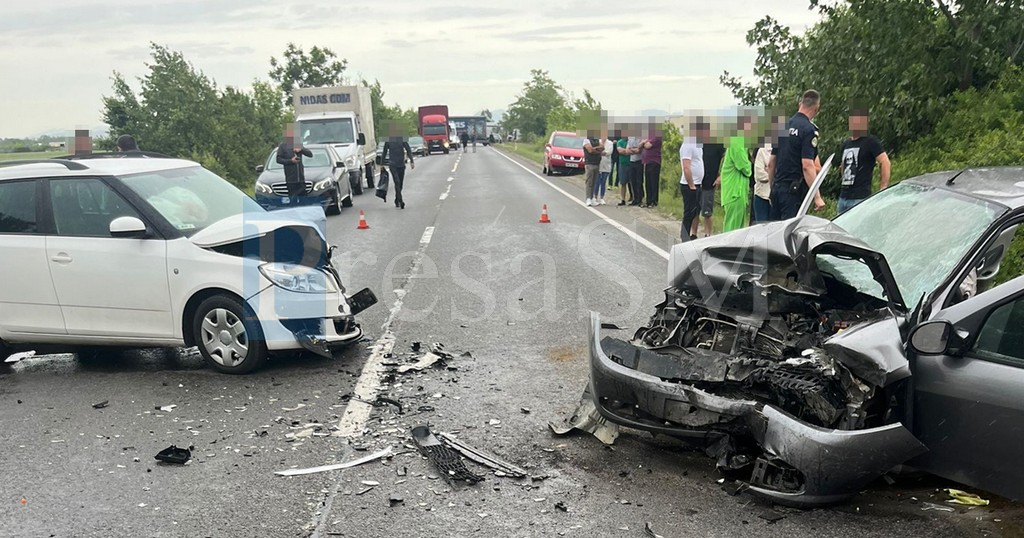 FOTO/VIDEO. Accident în lanț în județul Satu Mare. Copil (3 ani) în stop cardio-respirator