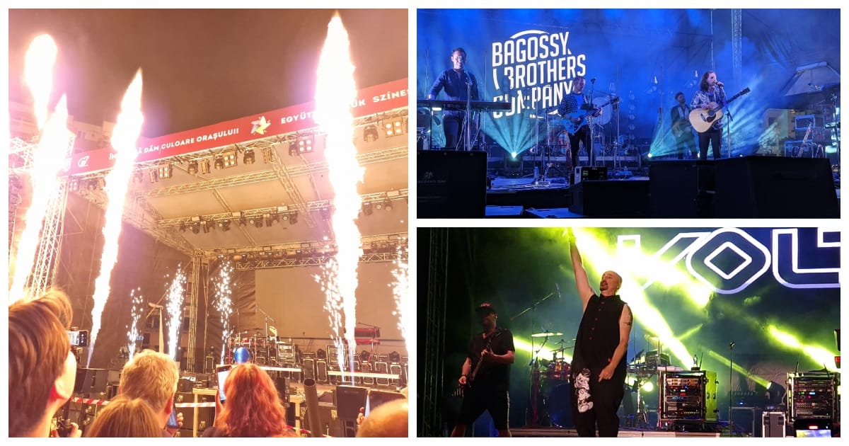 FOTO/VIDEO. Show de flăcări la Zilele Orașului Satu Mare. Compact, Bagossy și Voltaj au încheiat ediția din 2024