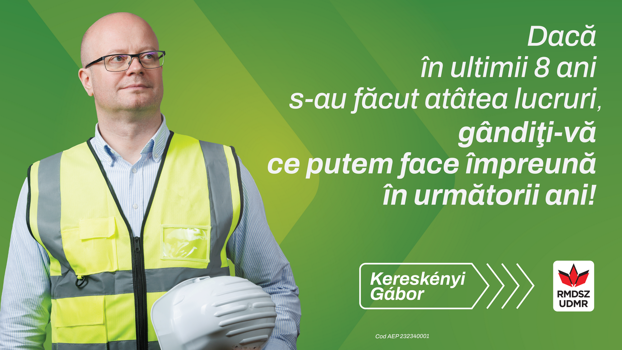 Scrisoarea lui Kereskenyi Gabor către sătmăreni: ”Dacă în ultimii 8 ani s-au făcut atâtea lucruri, gândiţi-vă ce putem face împreună în următorii ani”