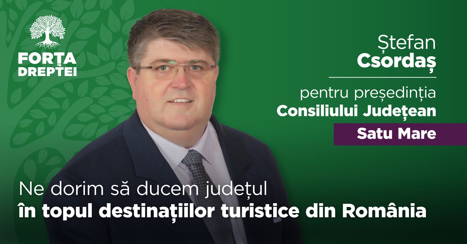 Ștefan Csordaș: Ne dorim să ducem județul în topul destinațiilor turistice din România