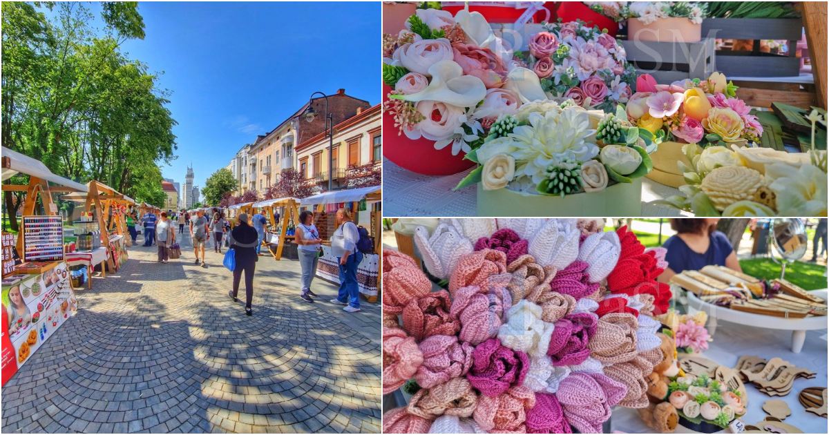 FOTO/VIDEO. S-a deschis Târgul Meșteșugarilor. Ofertă bogată pentru sătmăreni la ediția din acest an