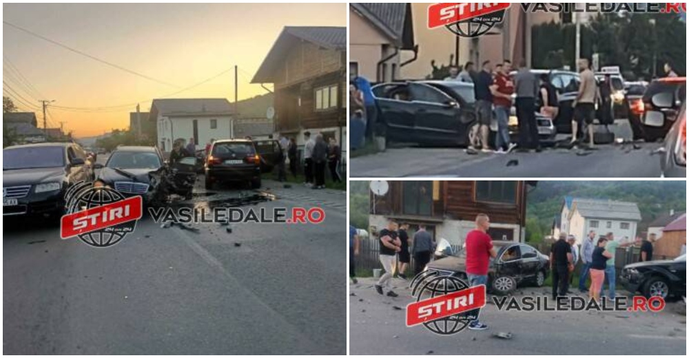 FOTO/VIDEO. Accident teribil, cu șase victime și patru mașini distruse, în județul vecin