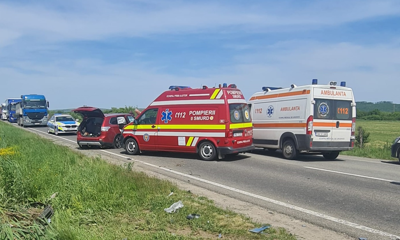 Bătaie în toată regula între mai mulți indivizi după un accident în județul Satu Mare