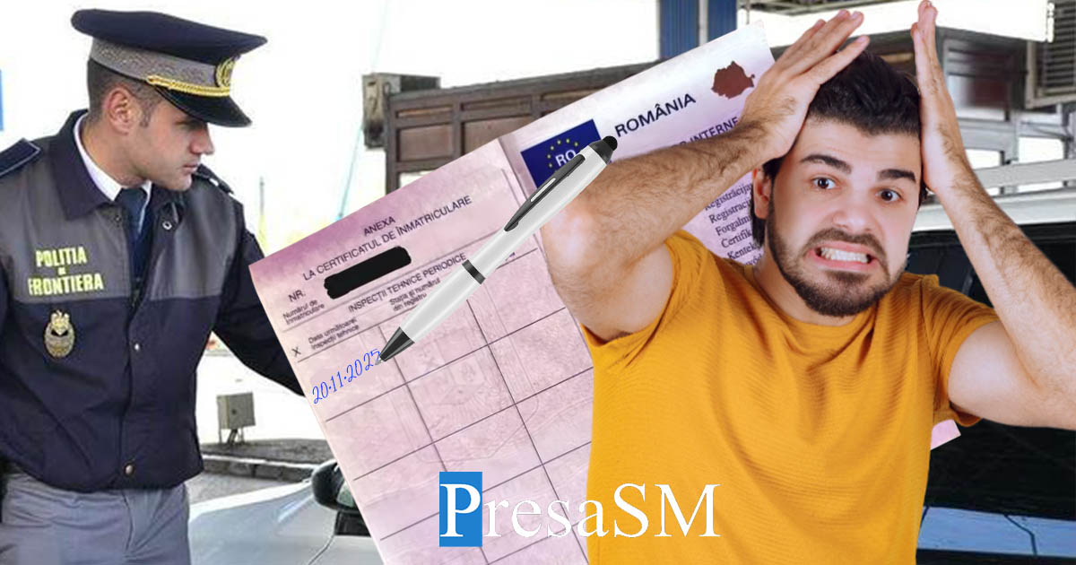 Și-a completat singur, cu pixul, ITP-ul. N-a putut să-i tragă în piept pe frontieriștii sătmăreni