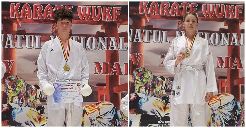 SUCCES. Doi tineri din Satu Mare au devenit campioni naționali la karate