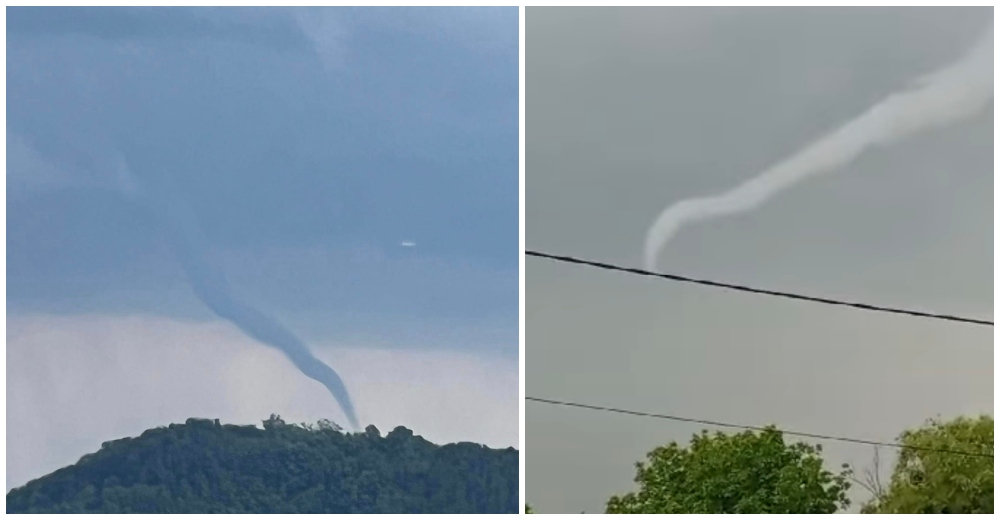 FOTO/VIDEO. ”Tornadă” surprinsă în județul Satu Mare. Explicațiile specialiștilor