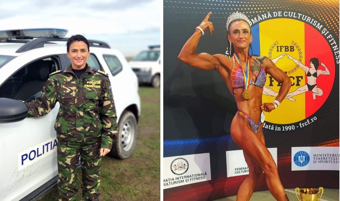 FOTOGALERIE. Pamela, polițista din Satu Mare devenită campioană națională la culturism!