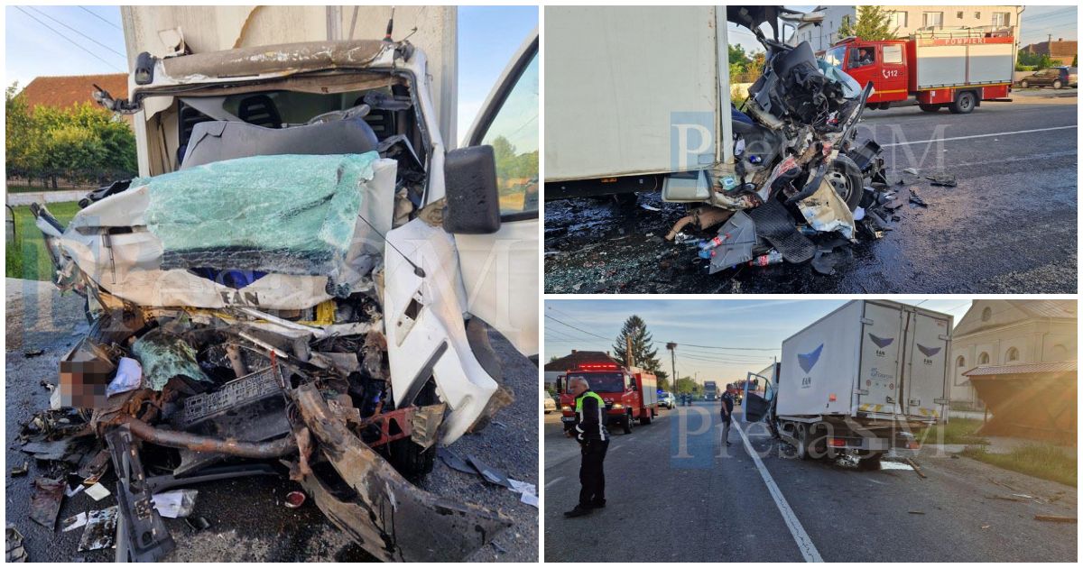 FOTOGALERIE. Accident cu 6 victime în județul Satu Mare! O persoană, în stop cardiorespirator