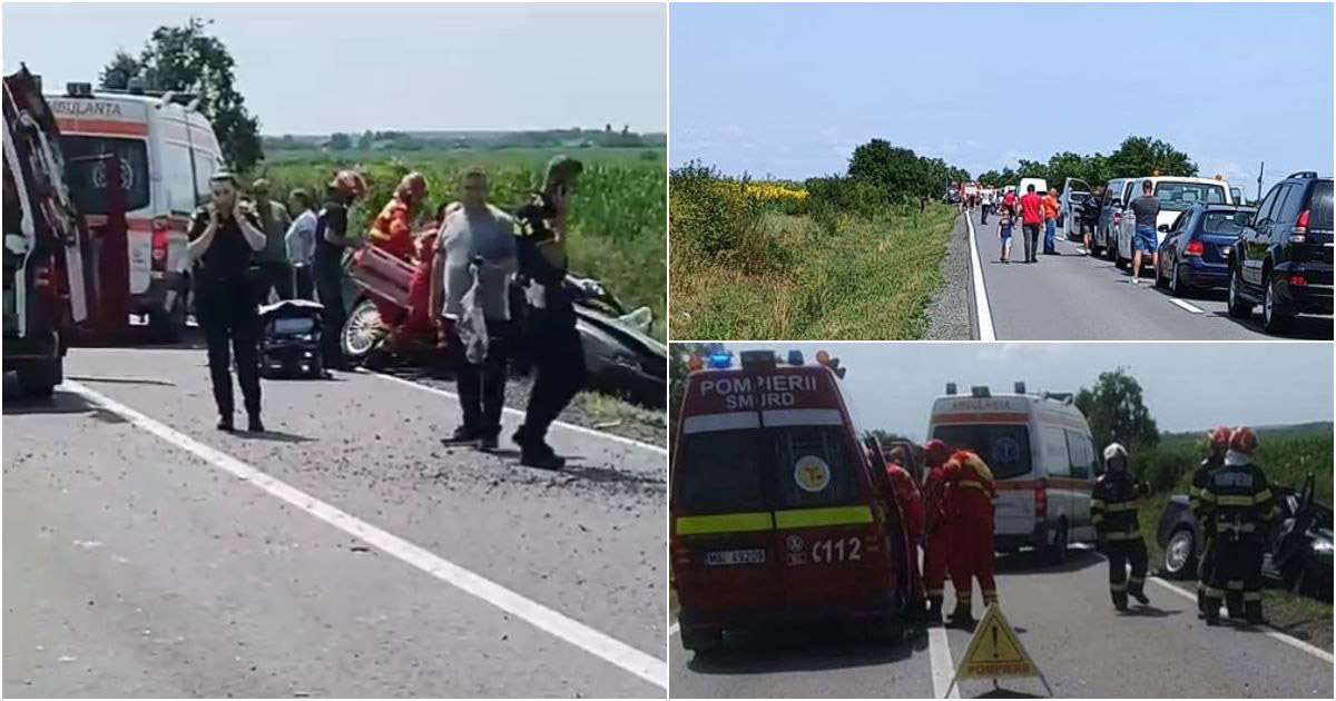 VIDEO. Accident grav în județul vecin. Un bebeluș (10 luni) a decedat