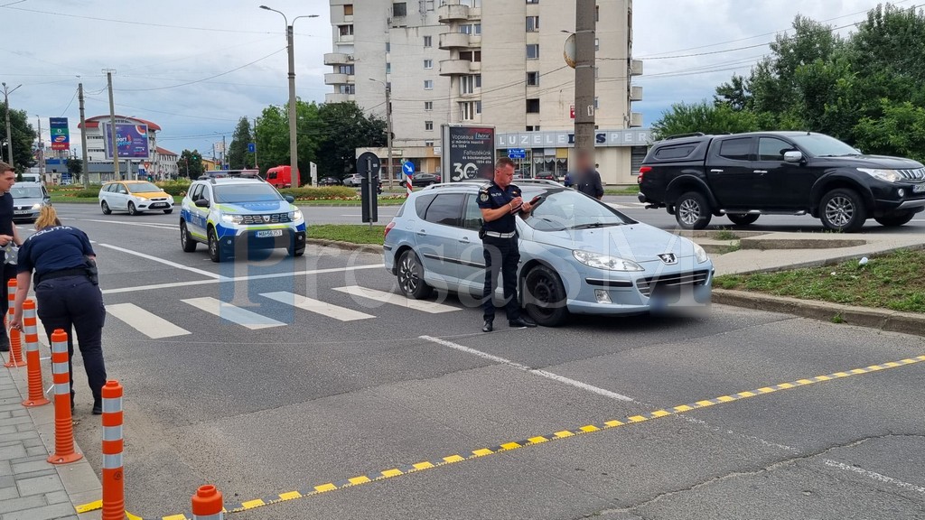 FOTO. Curg dosarele penale în cazul șoferului beat ce a lovit o minoră în centrul Sătmarului