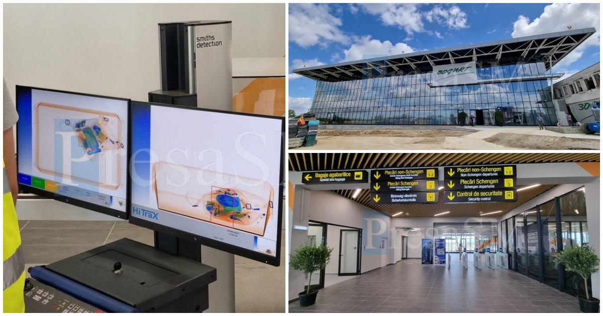 FOTO/VIDEO. Cum arată Aeroportul Satu Mare, modernizat. Mai e puțin până la finalizare