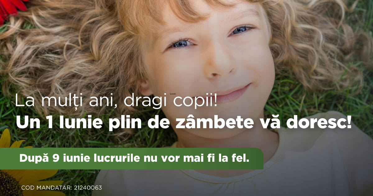 Ștefan Csordaș, mesaj de 1 Iunie: "Un 1 Iunie plin de zâmbete vă doresc!"