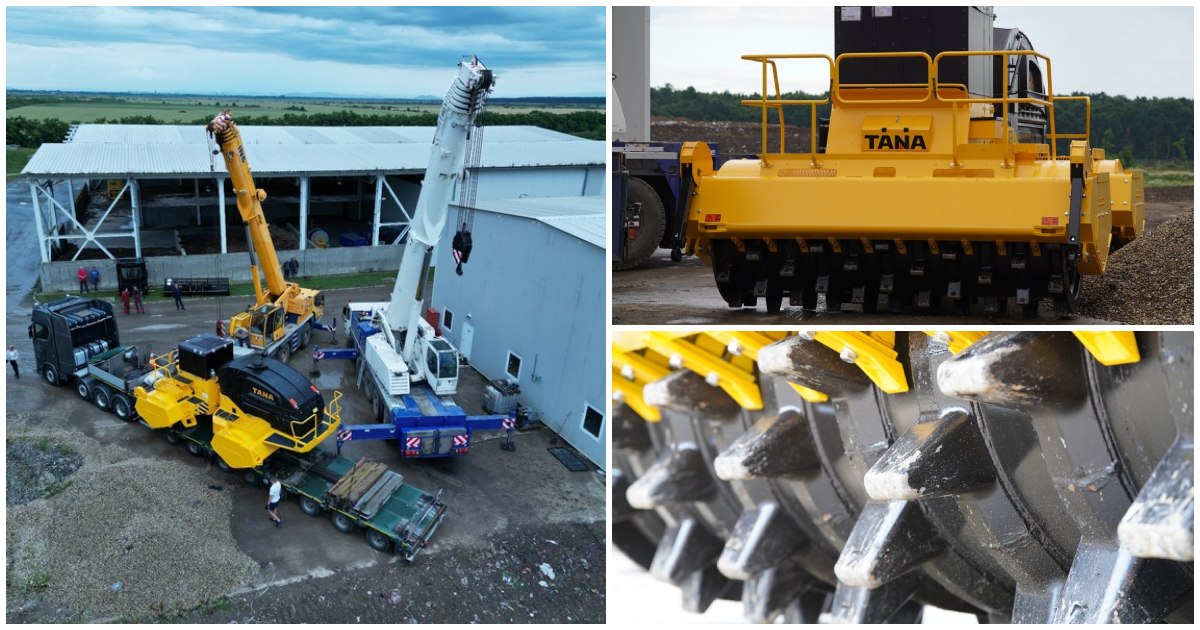 FOTO. Județul Satu Mare se laudă cu cel mai performant utilaj pentru compactarea deșeurilor din țară