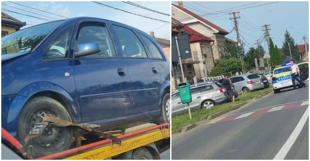 FOTO. Accident în lanț pe Drumul Odoreului din Municipiul Satu Mare