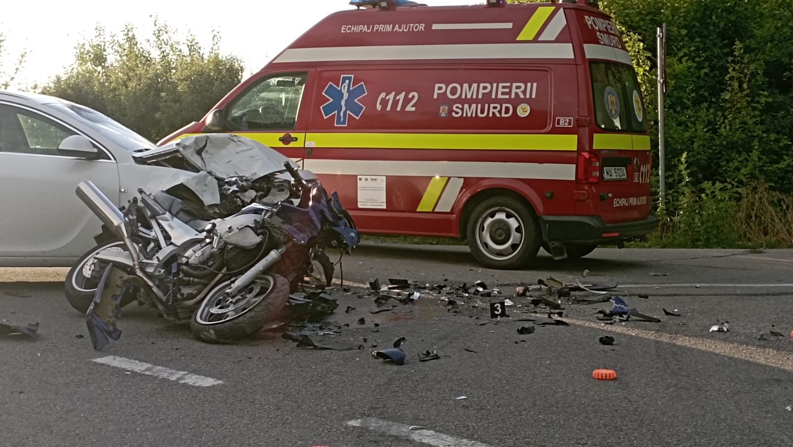 Ce despăgubire a primit un motociclist rănit grav într-un accident în Satu Mare