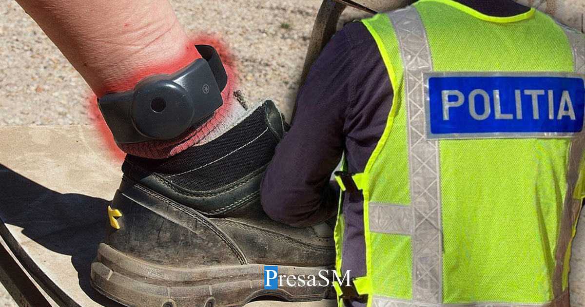 Sătmăreanul și-a rupt brățara de monitorizare, așa că polițiștii l-au dus direct în arest