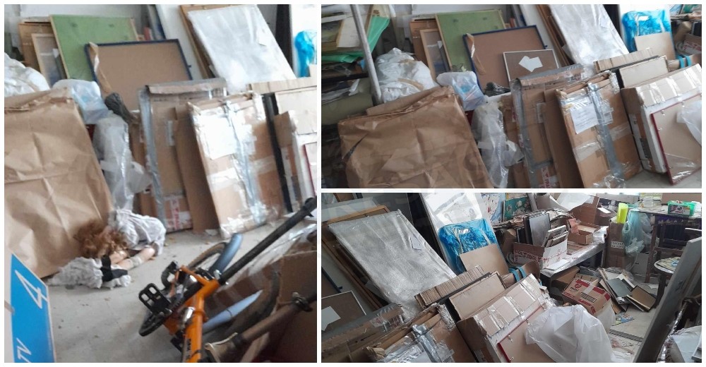 FOTO. Hoții au prădat un atelier cu lucrări de valoare, chiar vizavi de Primăria Satu Mare