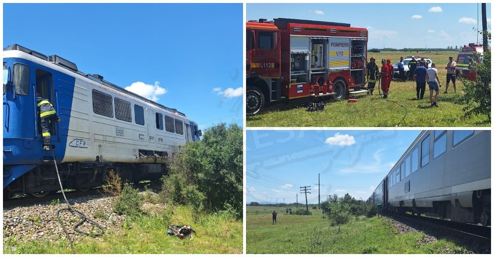 FOTO. Incendiu la locomotiva Mangalianului. 120 de persoane au fost evacuate