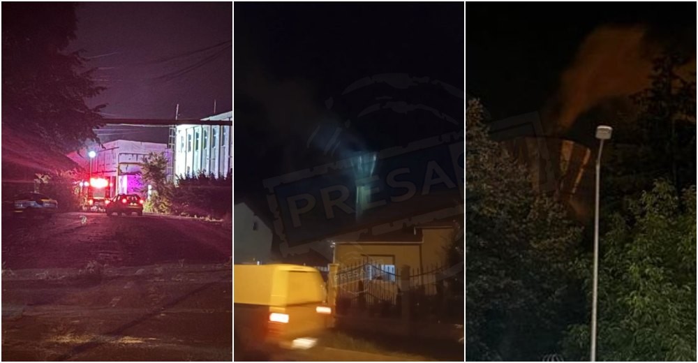 FOTO/VIDEO. Incendiu la fost fabrică UNIO din municipiul Satu Mare