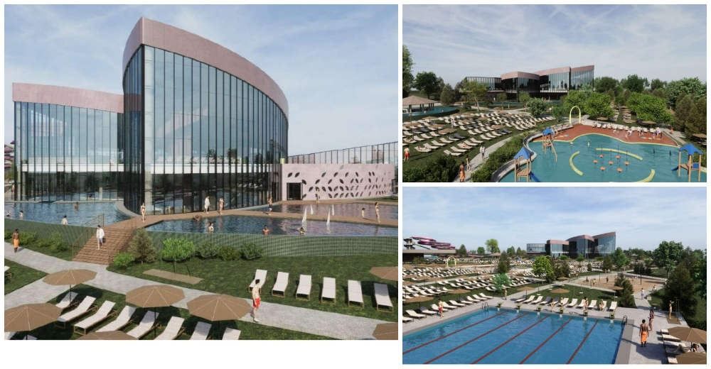 FOTO/VIDEO. Ștrand uriaș și ultramodern, pe 10 ha, o investiției de 38 milioane euro. În județul vecin!