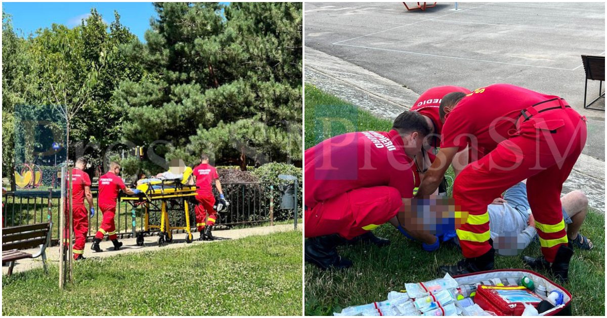FOTO. Sătmărean rănit, lăsat să zacă pe stradă! Astăzi, în Cartierul Micro 17