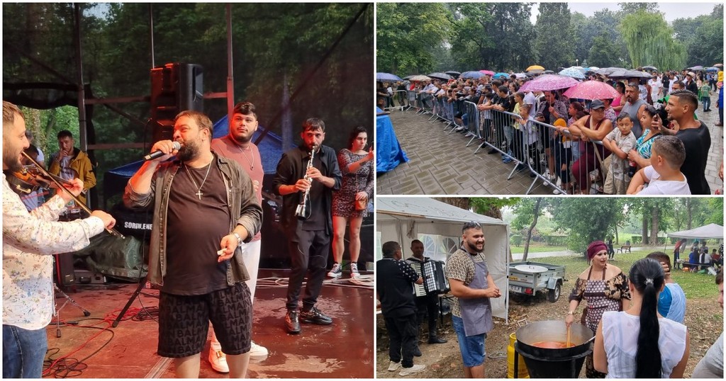 FOTO/VIDEO. Florin Salam, show în Grădina Romei. Ploaia nu a oprit petrecăreții