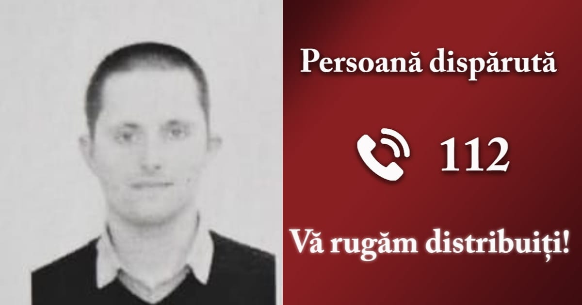 FOTO. Sătmărean dispărut fără urmă.  Căutat în tot județul Satu Mare