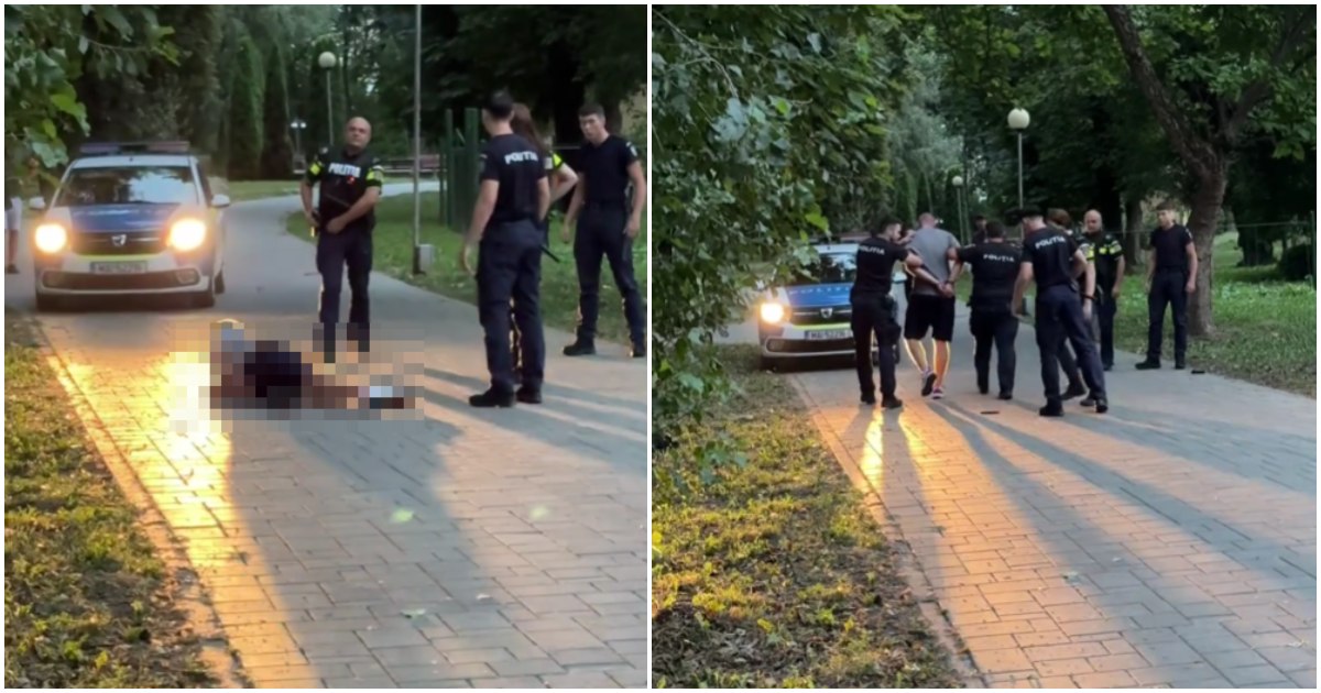 FOTO/VIDEO. Sătmărean săltat de mascați în Satu Mare! A amenințat cu o armă oamenii în Grădina Romei!