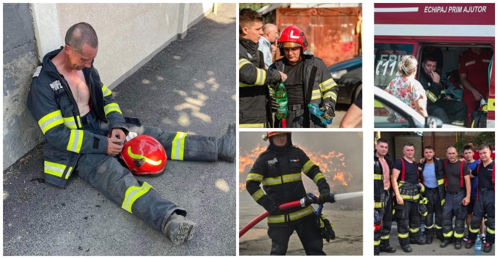 FOTO/VIDEO. Detaliul impresionant de la incendiul din Satu Mare. De ce pompierii sunt eroi