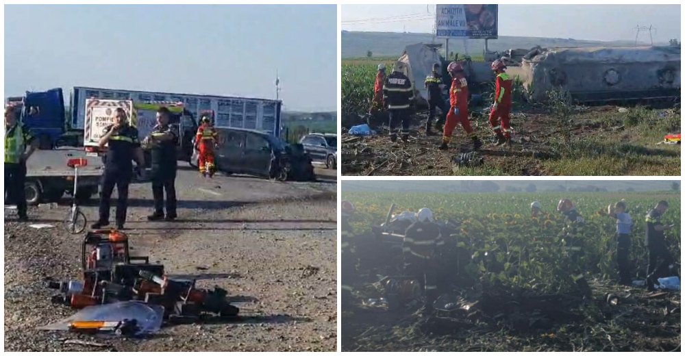 FOTO. Accident cu cinci morți, printre care doi copii. Tragedie în această dimineață în România