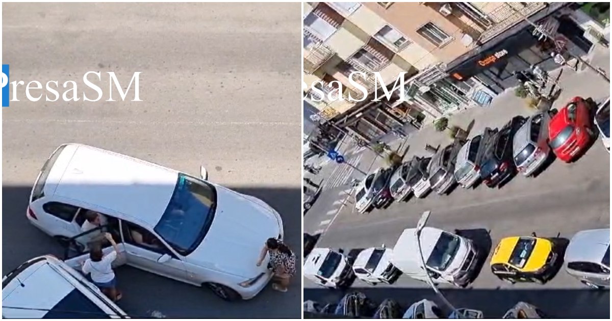 VIDEO. Ceartă și blocaje în trafic în centrul Sătmarului pentru un loc de parcare