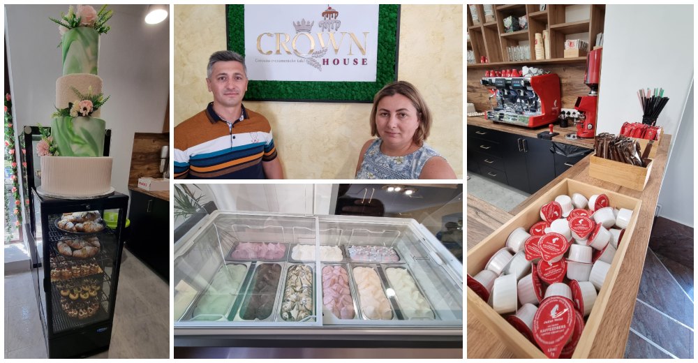 FOTO. Crown House Elegant Coffee, cofetărie la superlativ în Satu Mare. Povestea frumoasă a soților Bud