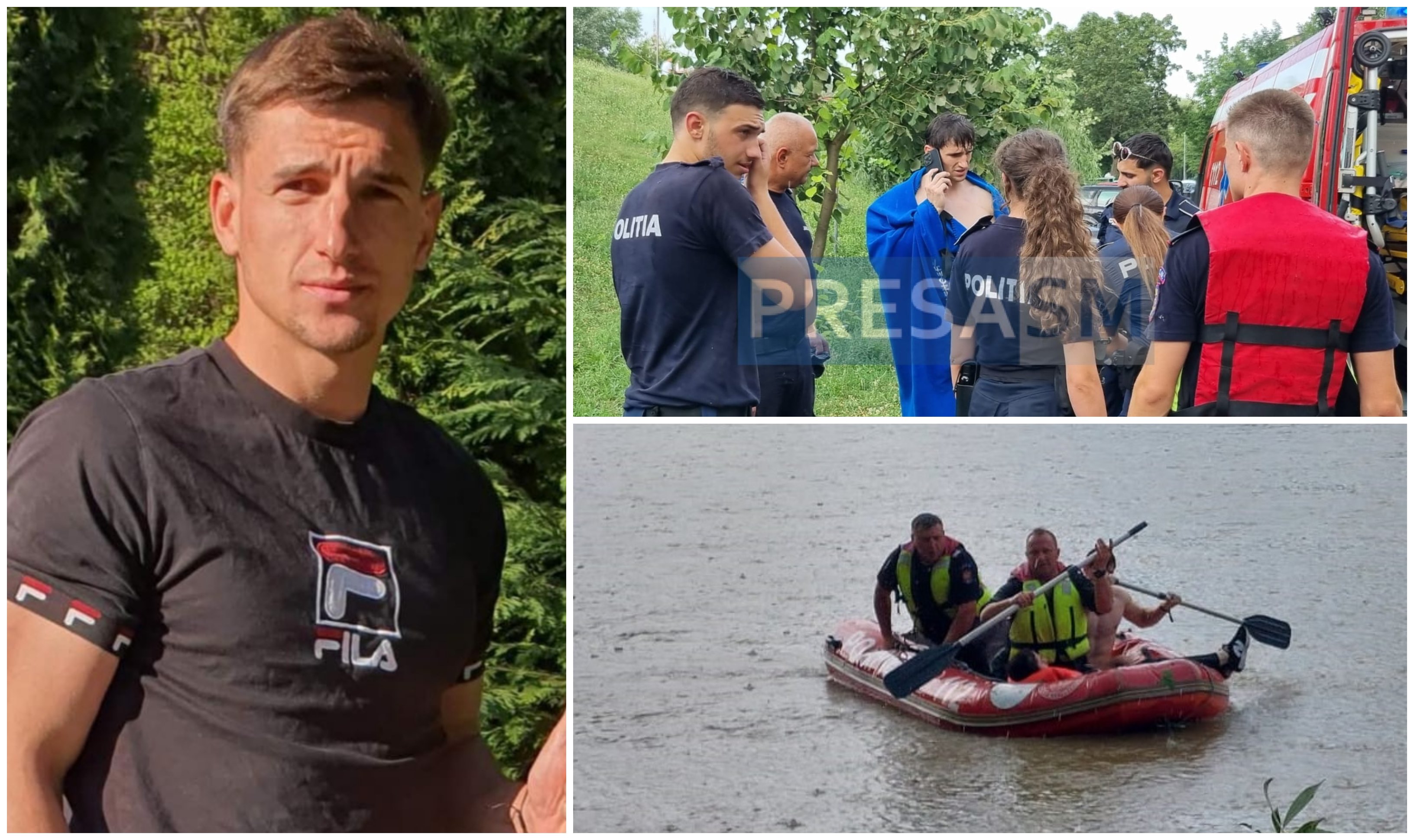 FOTO. Mărturia lui David, eroul care a salvat o fată din râul Someș: ”Am simțit că pierd controlul”