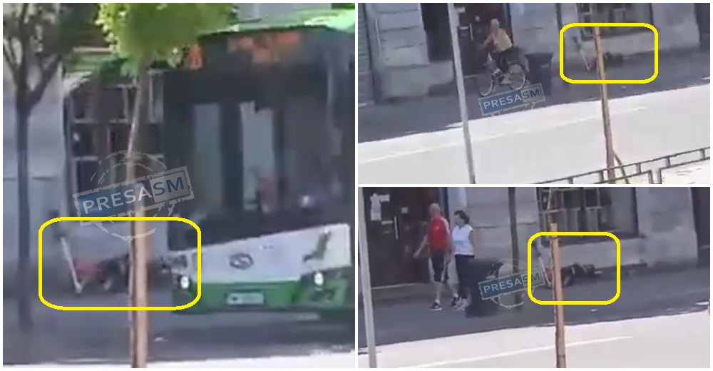 VIDEO. Imagini triste, astăzi, în Satu Mare. Persoană căzută pe stradă, ignorată de toți, pe Cod Roșu