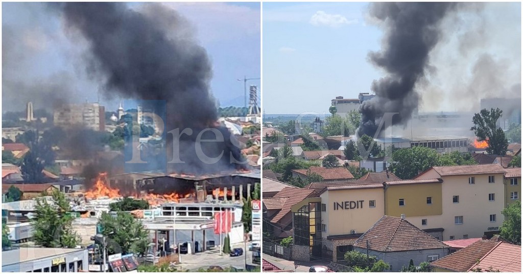 FOTO/VIDEO. Mobilizare din cauza incendiului din municipiul Satu Mare. Forțe din Bihor și Maramureș chemate în ajutor