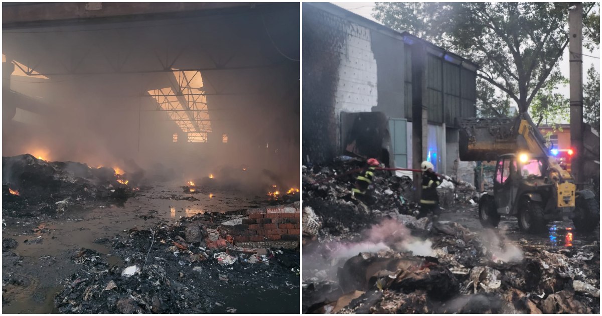 FOTO/VIDEO. Pompierii se luptă cu incendiul de mai bine de 18 ore. Au ars deja 9000 mp