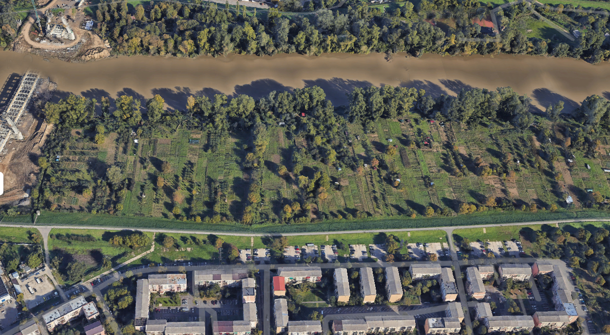 FOTO. Cum s-au ocupat ilegal terenurile de pe malul Someșului, în municipiul Satu Mare