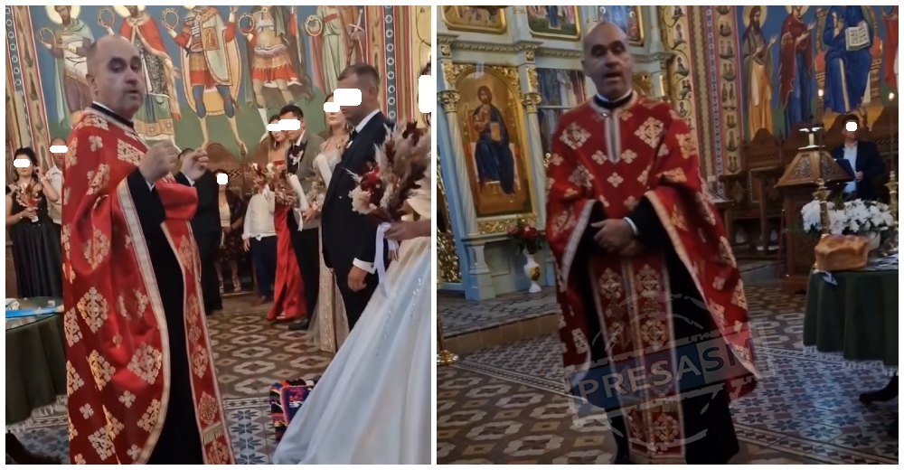 VIDEO. Un preot ortodox a refuzat cununia religioasă cu nași catolici. ”Dar banii au fost buni?!”