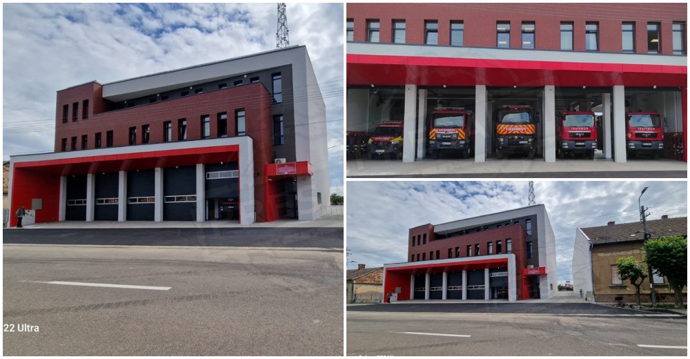 FOTO/VIDEO. Cel mai modern sediu al pompierilor se inaugurează în județul Satu Mare, la Carei. Raed Arafat, prezent la inaugurare