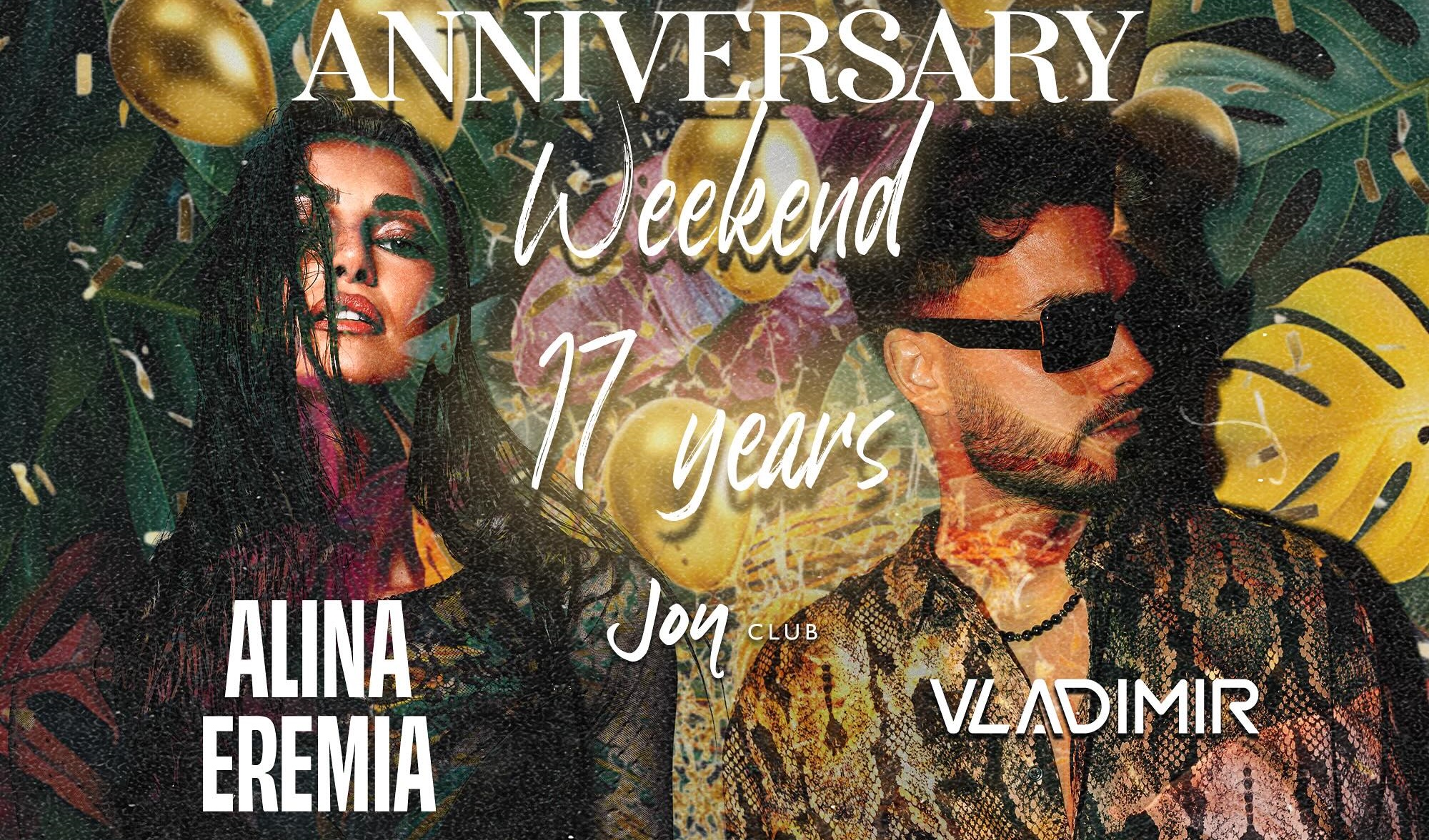 Joyclub Carei sărbătorește 17 ani cu un weekend aniversar special! Alina Eremia în concert