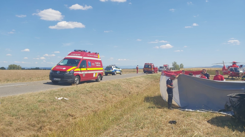 Un șofer (73 ani) a provocat un accident în județul Satu Mare. O persoană nevinovată, la Urgență